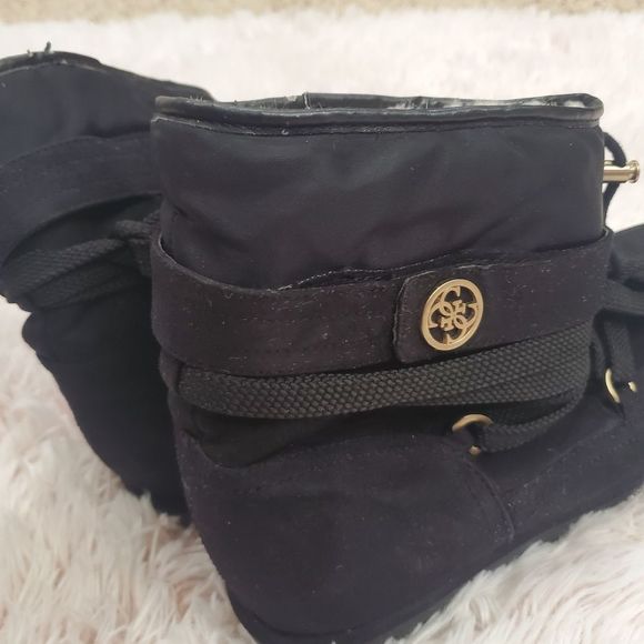 GUESS Women Felicya Mid Calf Black Boots FUX FUR LINING GWFELICYA Size 8.5 M - Picture 7 of 7